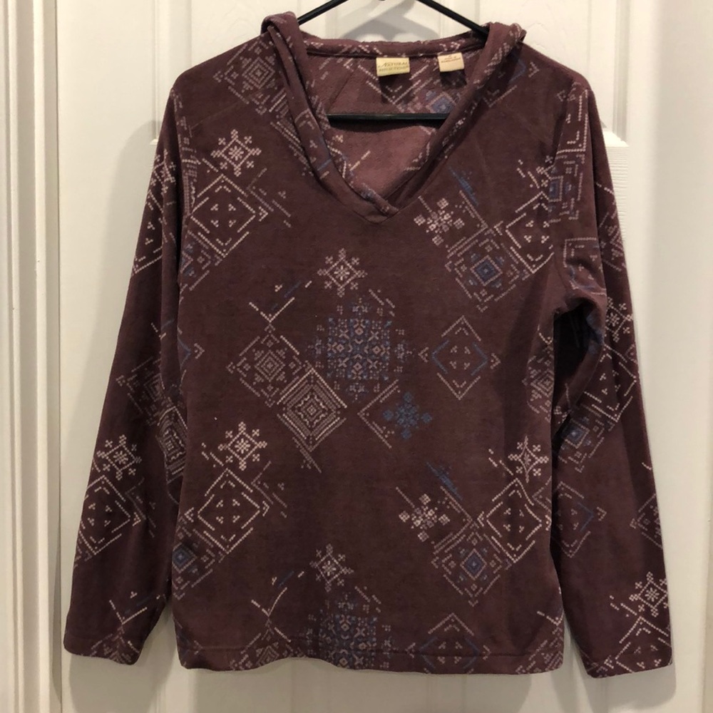 Purple fleece hoodie